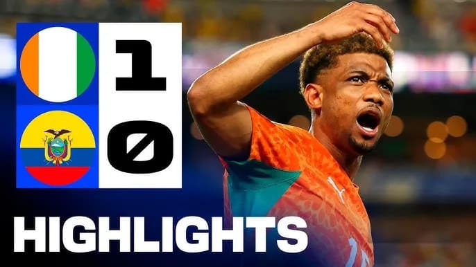 Côte d'Ivoire 1-0 Équateur : les Éléphants arrachent la victoire dans le money time — le résumé du match — Coupe du Monde 2026