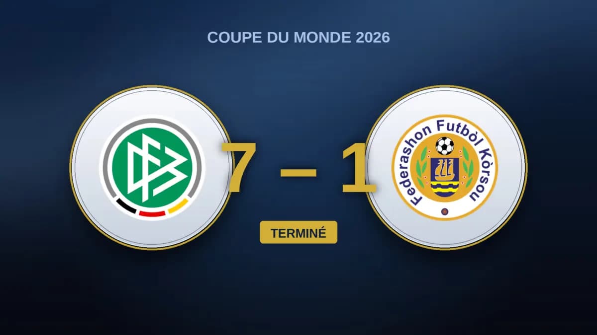Allemagne 7-1 Curaçao : démonstration de force pour l'entrée en lice — le résumé du match — Coupe du Monde 2026