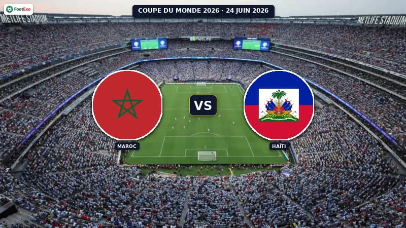 Maroc - Haïti : Pronostic et cotes — Coupe du Monde 2026