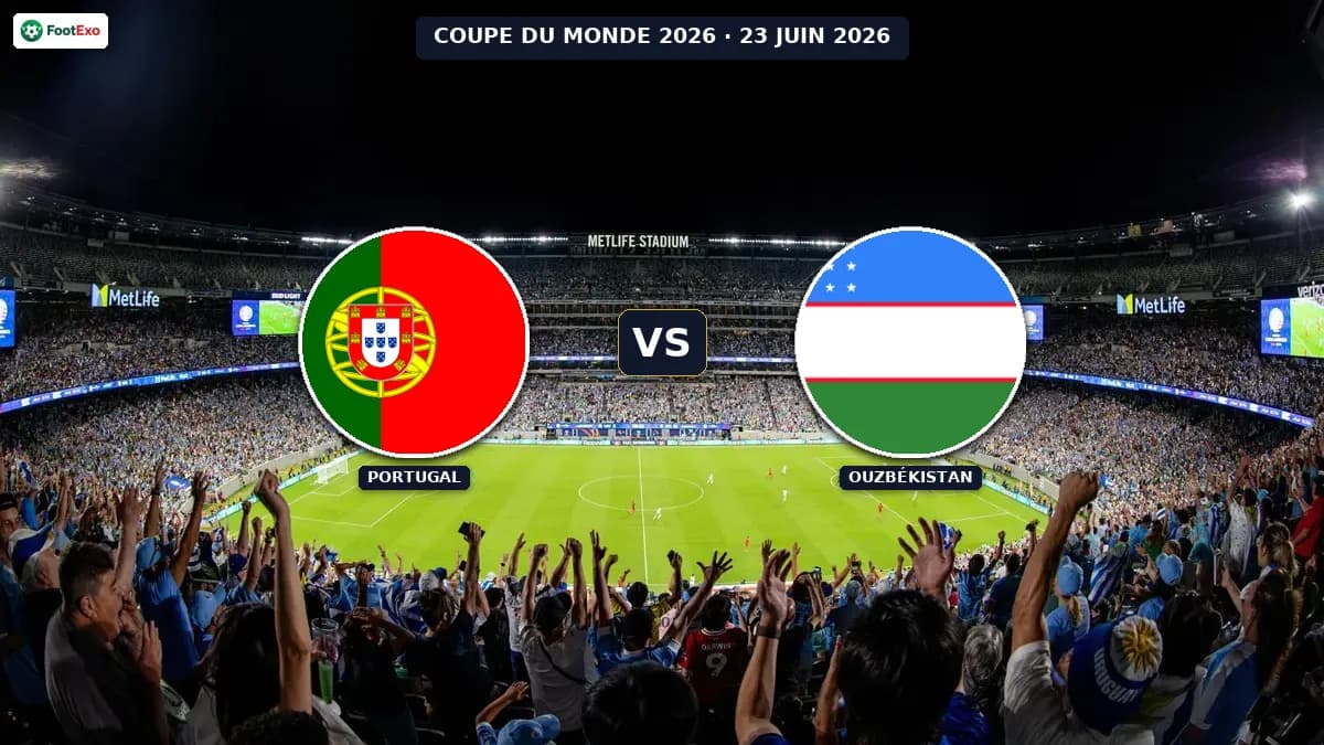 Portugal - Ouzbékistan : Pronostic et cotes — Coupe du Monde 2026