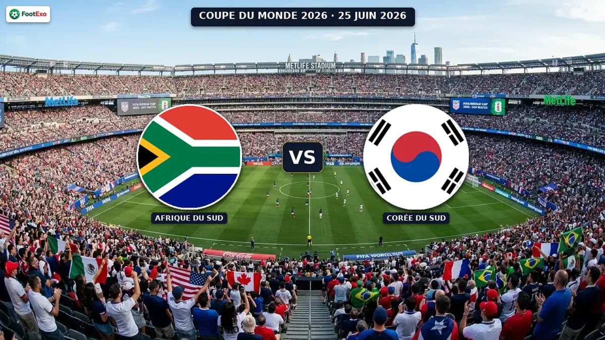 Afrique du Sud - Corée du Sud : Pronostic et cotes — Coupe du Monde 2026