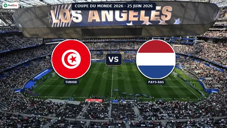 Tunisie - Pays-Bas : Pronostic et cotes — Coupe du Monde 2026