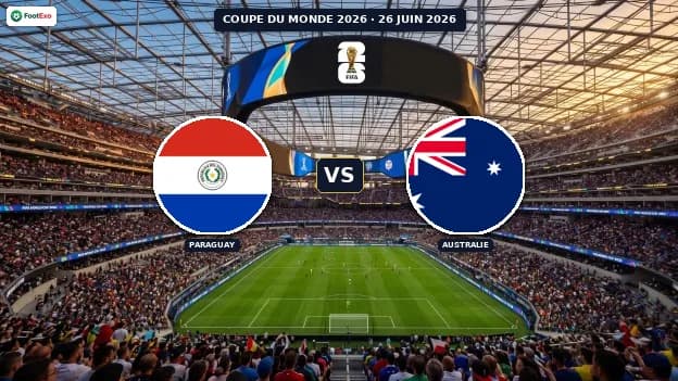 Paraguay - Australie : Pronostic et cotes — Coupe du Monde 2026