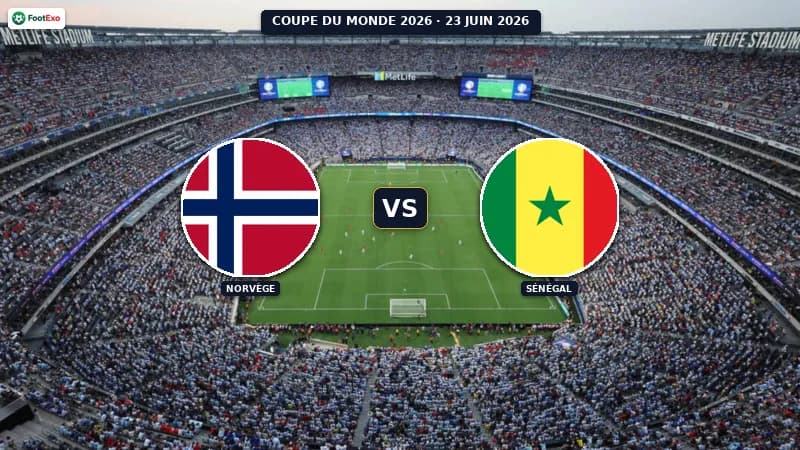 Norvège - Sénégal : Pronostic et cotes — Coupe du Monde 2026