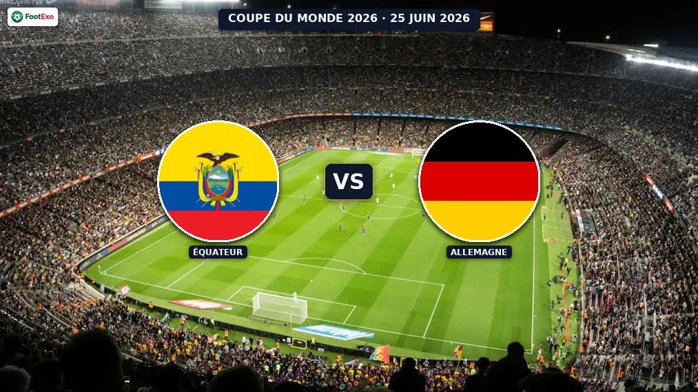 Équateur vs Allemagne : Analyse et cotes — Coupe du Monde 2026