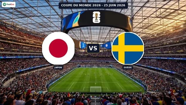 Japon - Suède : Pronostic et cotes — Coupe du Monde 2026