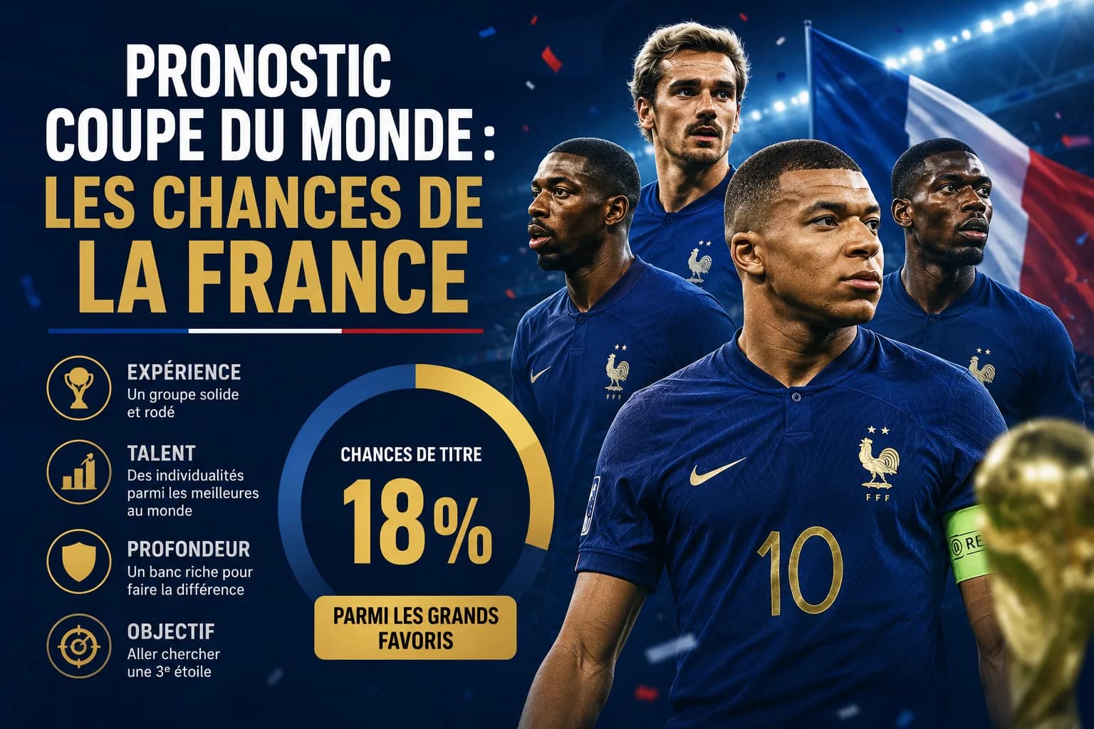 Pronostic Coupe du Monde : les chances de la France