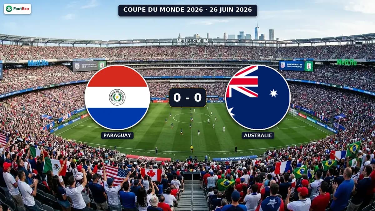 Paraguay et Australie se neutralisent 0-0