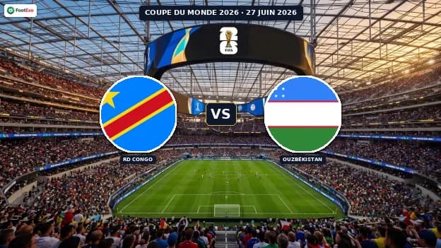 RD Congo - Ouzbékistan : Pronostic et cotes — Coupe du Monde 2026