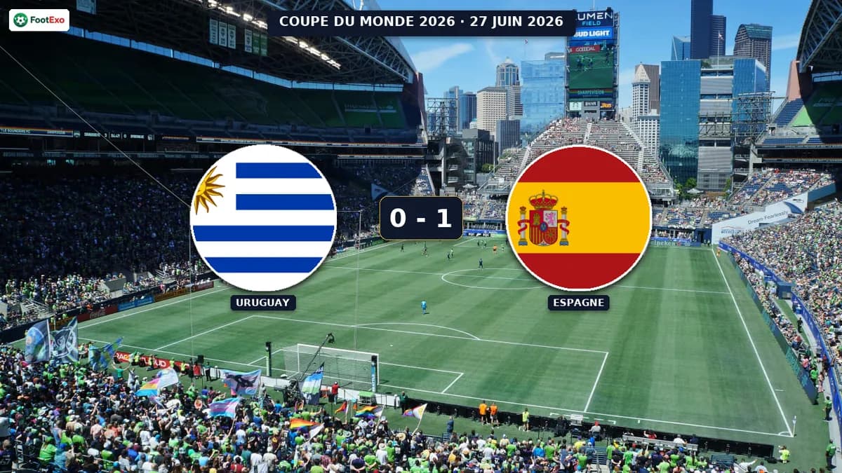 Uruguay s'incline face à l'Espagne 0-1