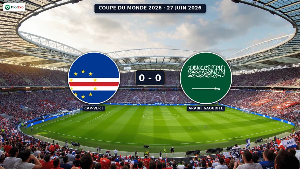 Cap-Vert et Arabie Saoudite se neutralisent 0-0