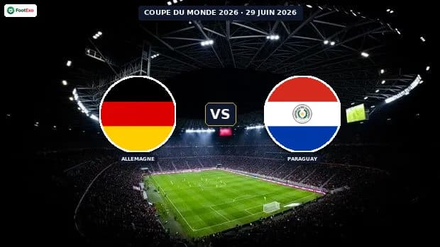 Allemagne - Paraguay : Pronostic et cotes — Coupe du Monde 2026