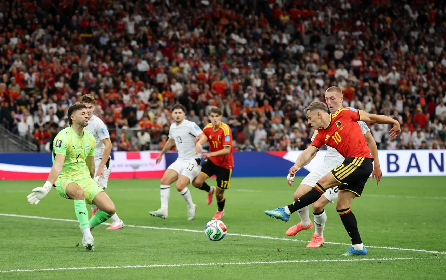 Nouvelle-Zélande écrasée 1-5 par la Belgique