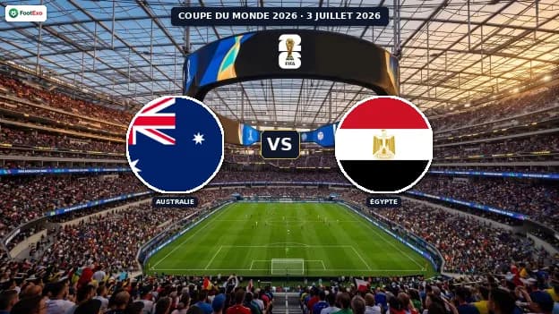 Australie - Égypte : Pronostic et cotes — Coupe du Monde 2026