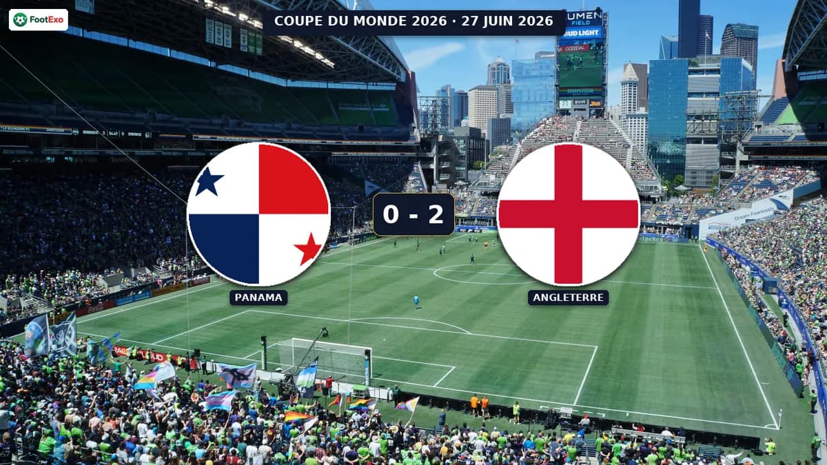 L'Angleterre domine le Panama 2-0