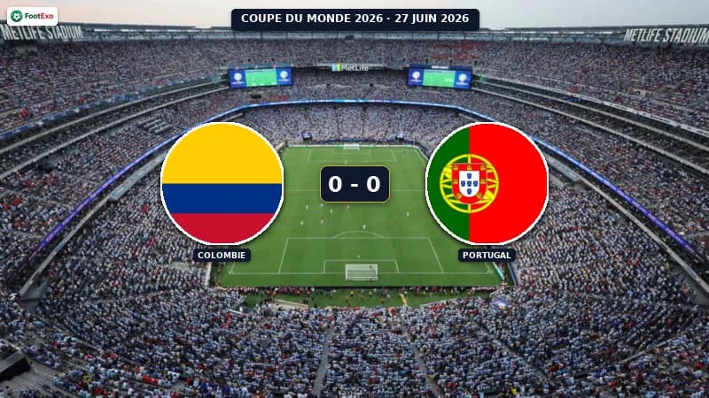 Colombie et Portugal se neutralisent 0-0
