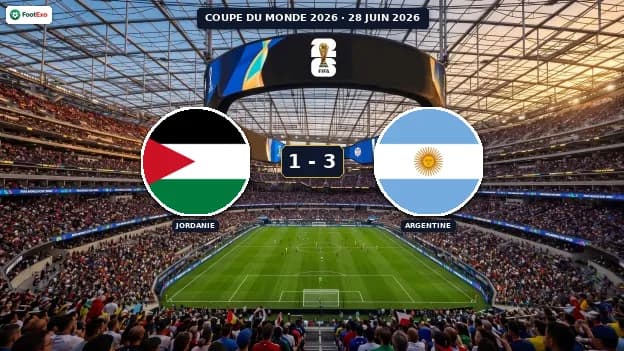 Jordanie chute face à l'Argentine 1-3