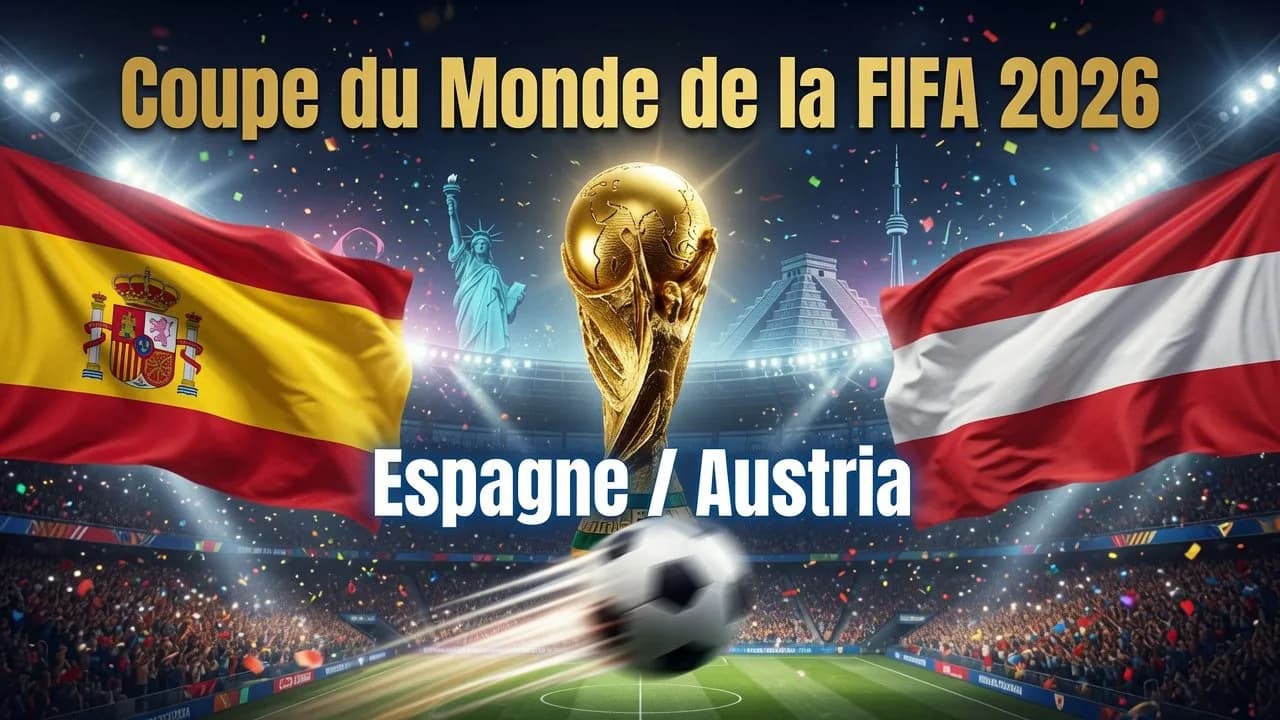 Espagne - Autriche : Pronostic et cotes — Coupe du Monde 2026