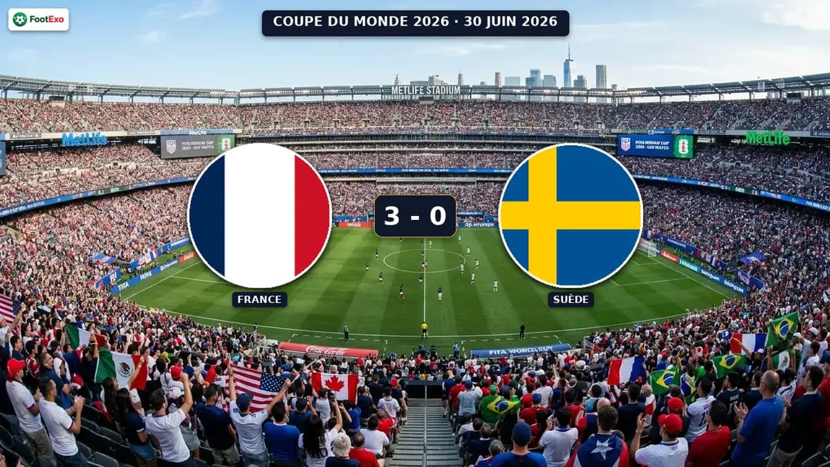 France 3-0 Suède : le résumé du match — Coupe du Monde 2026
