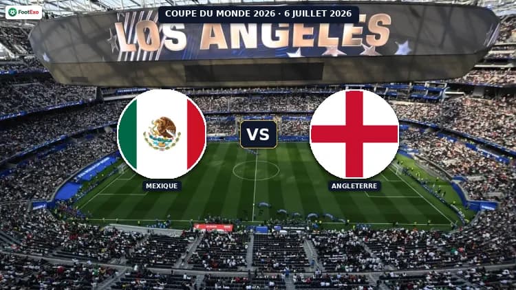 Mexique - Angleterre : Pronostic et cotes — Coupe du Monde 2026