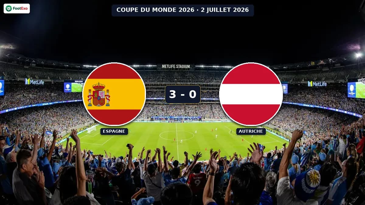 Spain 3-0 Austria: Match Report — 2026 World Cup