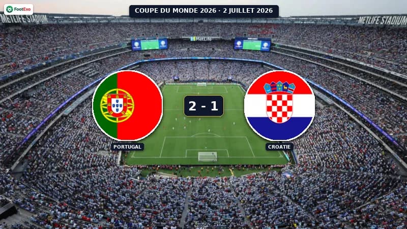 Portugal s'impose 2-1 face à la Croatie