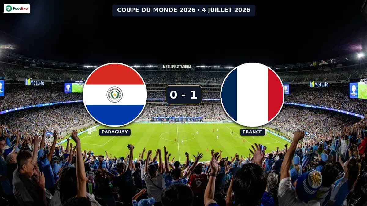 Paraguay s'incline face à la France 0-1