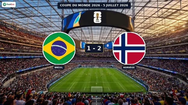Norvège renverse le Brésil 2-1