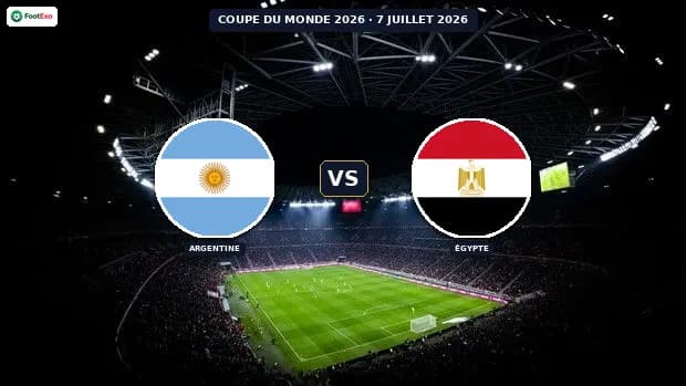 Argentine - Égypte : Pronostic et cotes — Coupe du Monde 2026