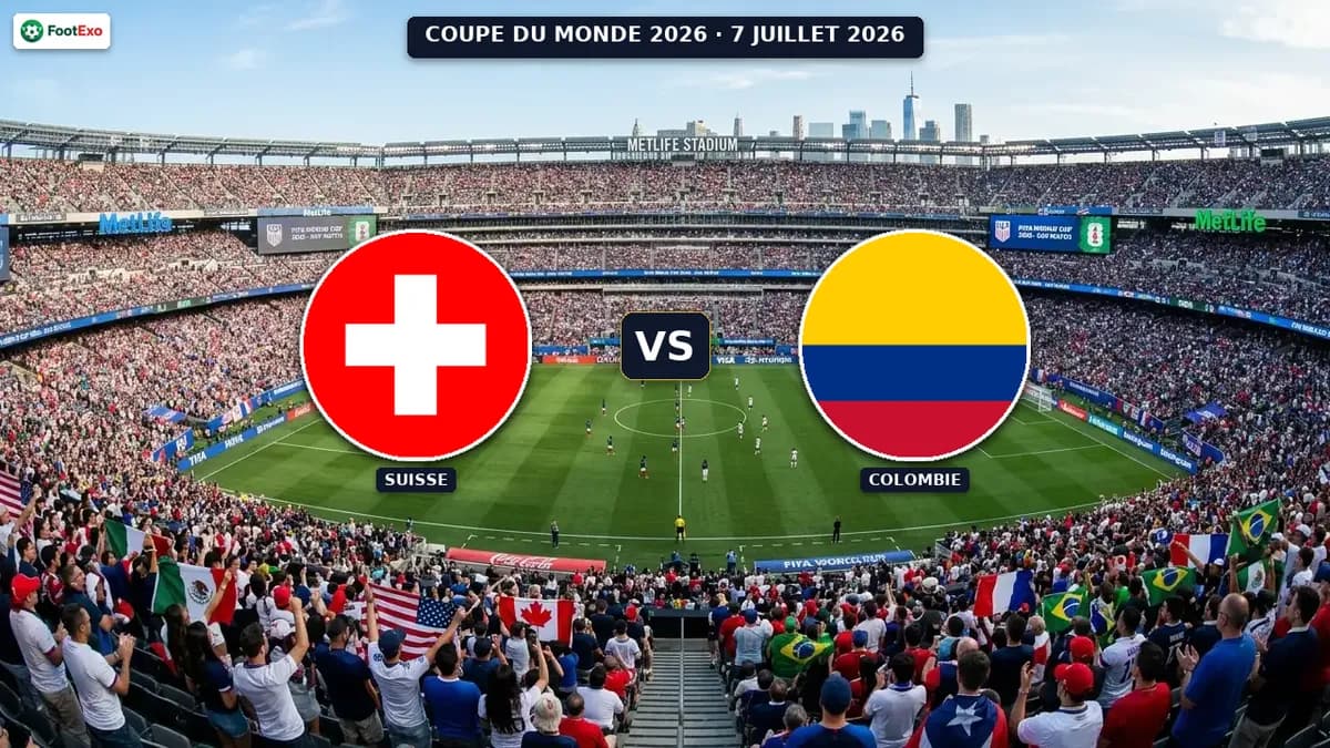 Suisse - Colombie : Pronostic et cotes — Coupe du Monde 2026